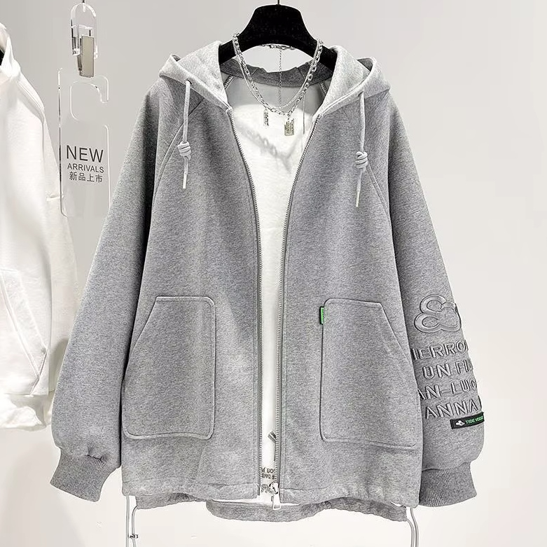 Disney Damen Zipper Hoodie in Silber