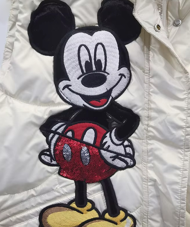 Warme Disney Winterweste für Damen in Weiß